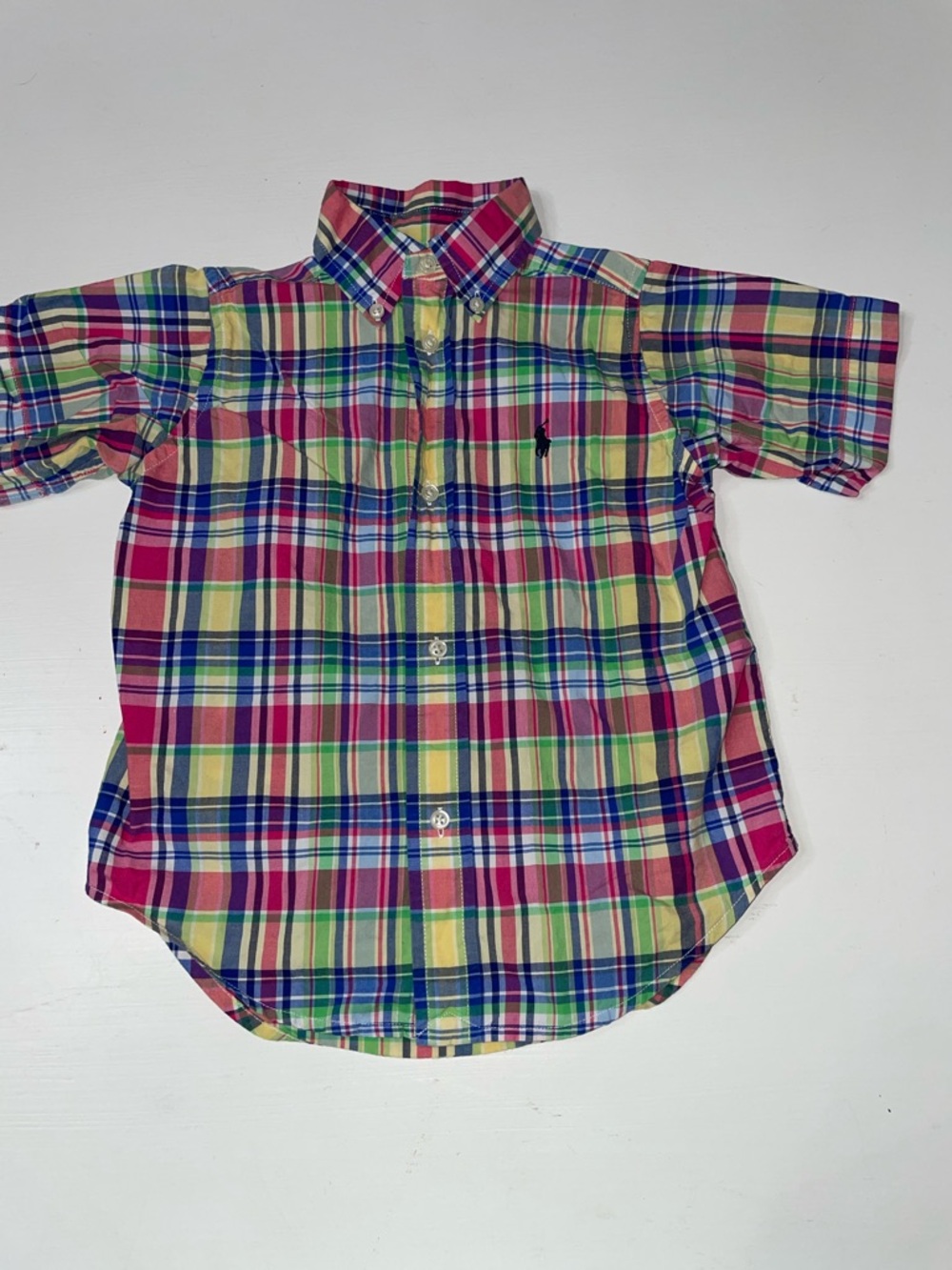 Ralph Lauren polo plaid button down 2T